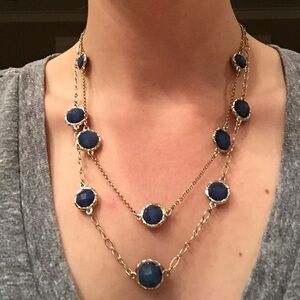 Ann Taylor Blue Stone Necklace